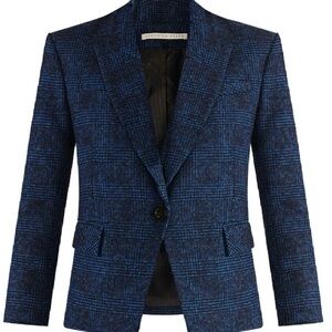 VERONICA BEARD Dickey Jacket MELVIN Cobalt Blue Black womens Blazer